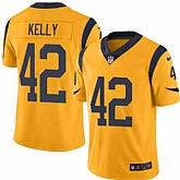 Nike Men & Women & Youth Rams 42 John Kelly Gold Color Rush Limited Jersey,baseball caps,new era cap wholesale,wholesale hats